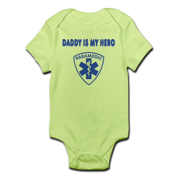 CafePress - Paramedic Hero-Daddy Infant Bodysuit - Baby Light Bodysuit