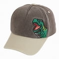 thumbnail image 3 of Gibobby Toddler Baseball Hat Dinosaur Pattern Adjustable Sun Hat for Baby Boys Girls 12 18 Months 1-4T Kids Summer Outdoor Cap Toddler Snapback Ball Cap(3-8 Years,Coffee), 3 of 5