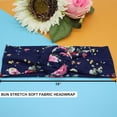 thumbnail image 4 of FROG SAC 4 Floral Headbands for Girls, Stretch Flower Headwraps for Teens, Soft Rose Bun Headband for Women, Cute Comfortable Fashion Head Bands, 4 of 9