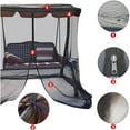 thumbnail image 2 of Mosquitera abatible, mosquitera, rectángulo para exteriores con apertura de cremallera y tienda impermeable para techo (155*125*200cm), 2 of 5