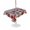Black Dark Red, variant on Outdoor Tablecloth with Umbrella Hole for Patio/Picnic/Party/Camping, Red Blue Floral Waterproof Table Cloth Rectangle Table Cover Washable, Independence Day Flowers Black Buffalo Plaid (60"x 84")