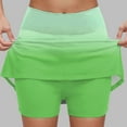 thumbnail image 2 of GEWSEY Plus Size Athletic Skort Tennis Midi Skirts for Women with Pockets High Waisted Golf Skorts Skirts (Green, 4XL), 2 of 5