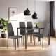 thumbnail image 1 of Kingshouse | Set De Comedor 4 Sillas Y Mesa De Vidrio – Lexus – Estructura De Metal – 4 Personas – Diseño Moderno – Negro, 1 of 10