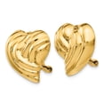 thumbnail image 2 of 14k Non-pierced Heart Earrings, 2 of 3