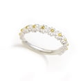 thumbnail image 2 of Anillos de flores Vintage Qarigey para mujer compromiso de boda Anillo de Metal para nudillos, 2 of 6
