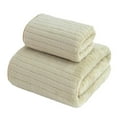 thumbnail image 1 of Feltree Luxury Velvet Bath Towel Combo, Ultra-Soft Polyester Bathroom Towel Set for Spa/Home Use, Machine-Washable & Fade-Proof, 1 of 8