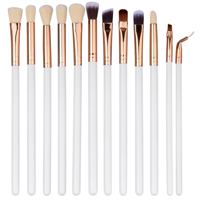 Brochas De Maquillaje, Brochas Para Sombra De Ojos Y Rubor, Brocha Para Base De Moda Suave, Herramientas De Maquillaje 12 Unids/Set Cateissary CE007229-01