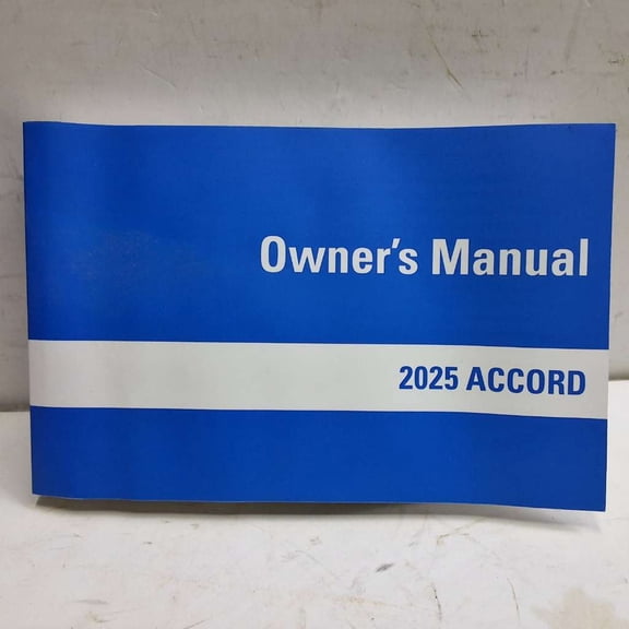 Pre-Owned 2025 Honda Accord Owners Manual