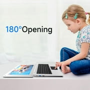 TOPOSH Mini Laptop Student, Intel Celeron N4000, 8GB+128GB, Laptop 10.1 1280*800P, Windows 10, White Laptop
