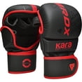 thumbnail image 1 of RDX Gants de Boxe MMA Grappling Muay Thaï Sparring Kickboxing KARA Rouge Mat, G/TG, 1 of 9