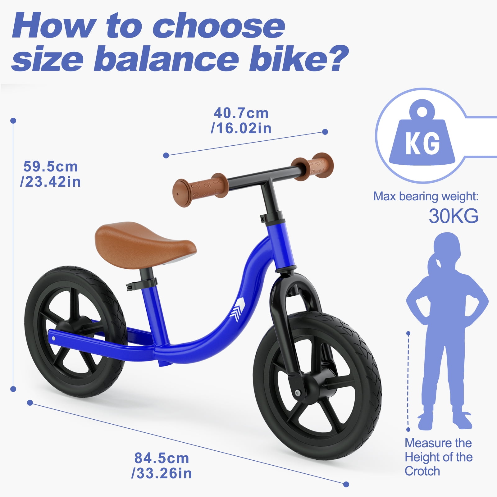 Balance Bike How To Measure Child Bike Wheel Size KORIMEFA Toddler