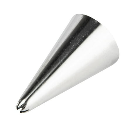 

Pastry Tek Stainless Steel #16 Open Star Piping Tip - 3/4 x 3/4 x 1 1/4 - 1 count box