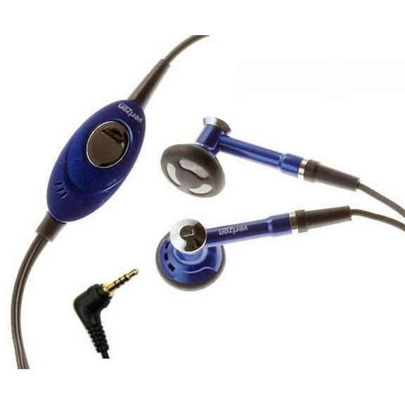 Headset OEM 2.5mm Hands-free Earphones Dual Earbuds Headphones Microphone Stereo Blue Y3N for Motorola Bali, Barrage V860, Brute i680, Clutch i465, Clutch  i475