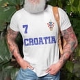 thumbnail image 3 of Croatia Soccer Jersey Number Seven Croatian Flag Football Men Women Tshirt Graphic Print U, 3 of 6