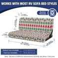thumbnail image 7 of Chririnla Christmas Dinette Cushion Covers with Paw Print Pattern, Machine Washable RV Sofa Slipcovers for Jackknife Sofa and Pet Families, 7 of 7