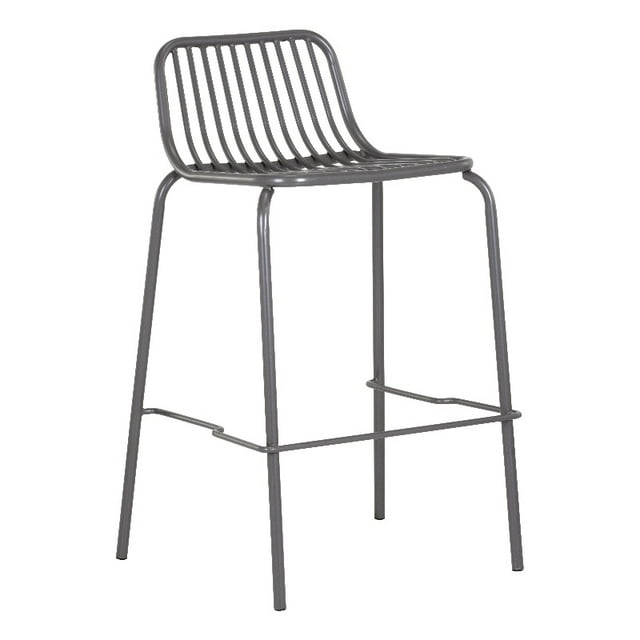 Brant House - Tabouret d'Extérieur Cyprès - Gris Foncé (Lot de 2)