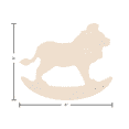 thumbnail image 6 of Wood Shape Rocking Lion 6x5", 6 of 6