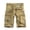 Khaki, variant on IROINNID Cargo Shorts for Men Pure Color Outdoors Pocket Beach Work Trouser Cargo Shorts Pant,Olive Green