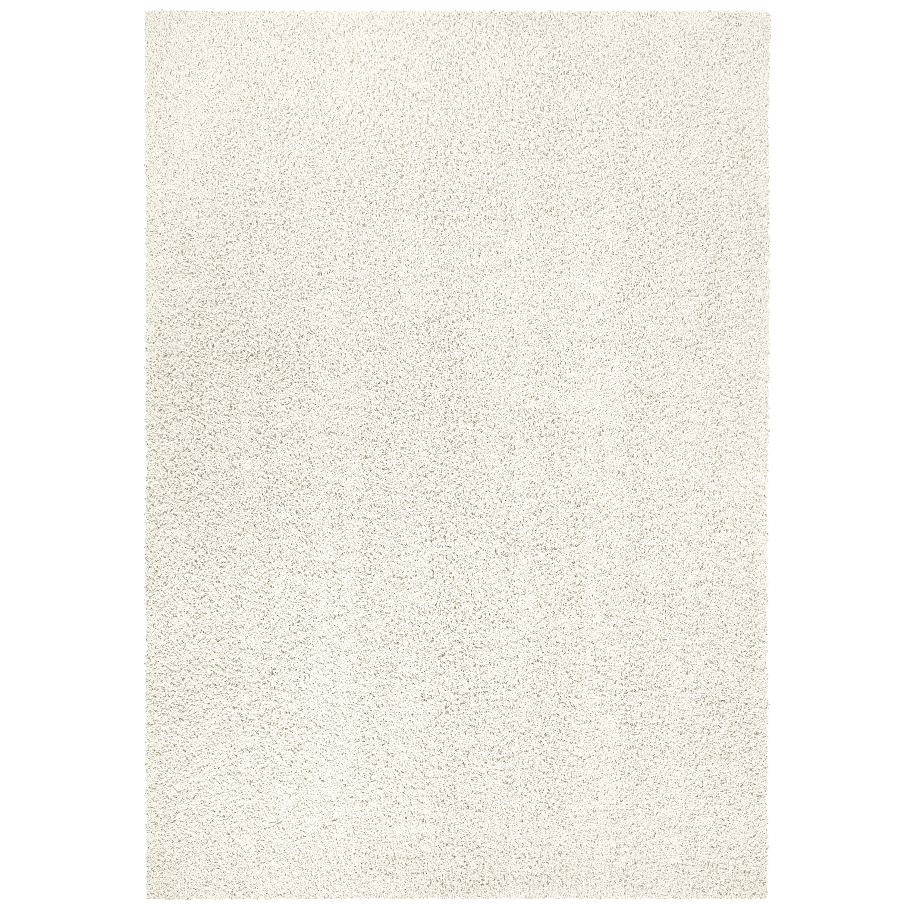 Mainstays Solid Casual Ivory Shag Area Rug, 5'x7'