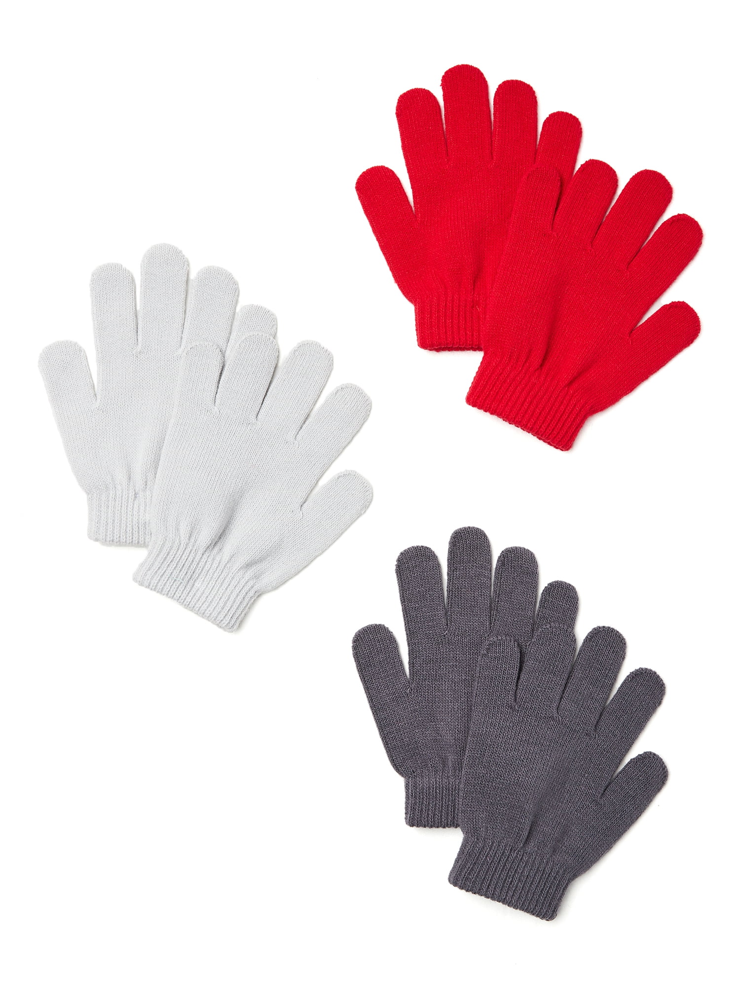 Wonder Nation Boys Gloves, 3-Pack