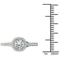 thumbnail image 4 of 3/4 Carat T.W. Diamond Cushion-Shape Single Halo 14kt White Gold Engagement Ring, 4 of 5