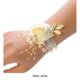 thumbnail image 3 of Ramillete de muñeca nupcial Minnieouse Elegante apariencia realista blanco crema 7*7, 3 of 6