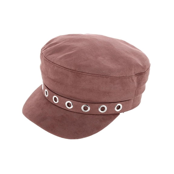 CTM Grommet Studded Captain Hat (Women)