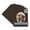 Brown Suede, variant on Black Suede Picture Frame Mat for 7x9 Frames - Oval Opening for 5x6 Photos - 25 Mats