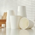 thumbnail image 2 of Amazon Basics Compostable Vasos de café desechables de papel de 12 onzas, 1000 unidades (paquete de 1), color blanco, 2 of 9