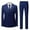 Navy, variant on Gubotare Big And Tall Jacket Suit Business Wedding Party Jacket Suit And Pants Coat (Navy, M)