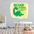 thumbnail image 3 of Girls Roar Means I Love You in Dinosaur Loving Animal Wall Decal Decoration Cute Little Dinosaurs Fun Silhouettes Kids Boys Toys Lasts Years and Easily Removable - Size: 10 In(W) x 9 In(H), 3 of 5