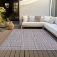 thumbnail image 6 of Addison Rugs Chantille Indoor/Outdoor Transitional Stripes Lavender Washable Rectangle Rug, 9' x 12', 6 of 6