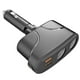 thumbnail image 1 of Cargador De Coche Usb 2 En 1 2 Salidas Qc3.0 Y Usb C De 20 W Y 2 Tomas De Cigarrillos Toma De Cargador Con Fusible F15A/250 V Se Adapta A Todos Los Vehículos De 12 V/24 V Negro Advancent VI004831-00, 1 of 7