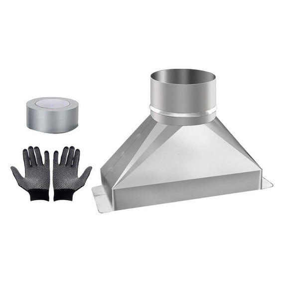 Yammee Upgrades Steel Microwave Vent Set 4inch Duct Transition for Ventilation System