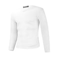 thumbnail image 6 of Breezora Winter Thermal Base Layer for Men V Neck Fleece Lined Shirt Long Sleeve Top Cold Weather Warm Clothing XL Size White, 6 of 9