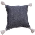 thumbnail image 3 of Laddha Home Designs Handwoven Textured Solid Cotton Throw Pillow Cover - 20" - Blue and White, 3 of 8