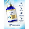thumbnail image 4 of MSM Supplement | 500mg | 200 Capsules | Methylsulfonylmethane | by Carlyle, 4 of 7