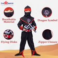 thumbnail image 3 of Disfraz Dress Up America Ninja Samurai Warrior Kids Rojo/Negro, 3 of 7