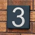 thumbnail image 5 of MSH Modern Stainless Hardware 6 Inch Stainless Steel House Number 3, 5 of 6