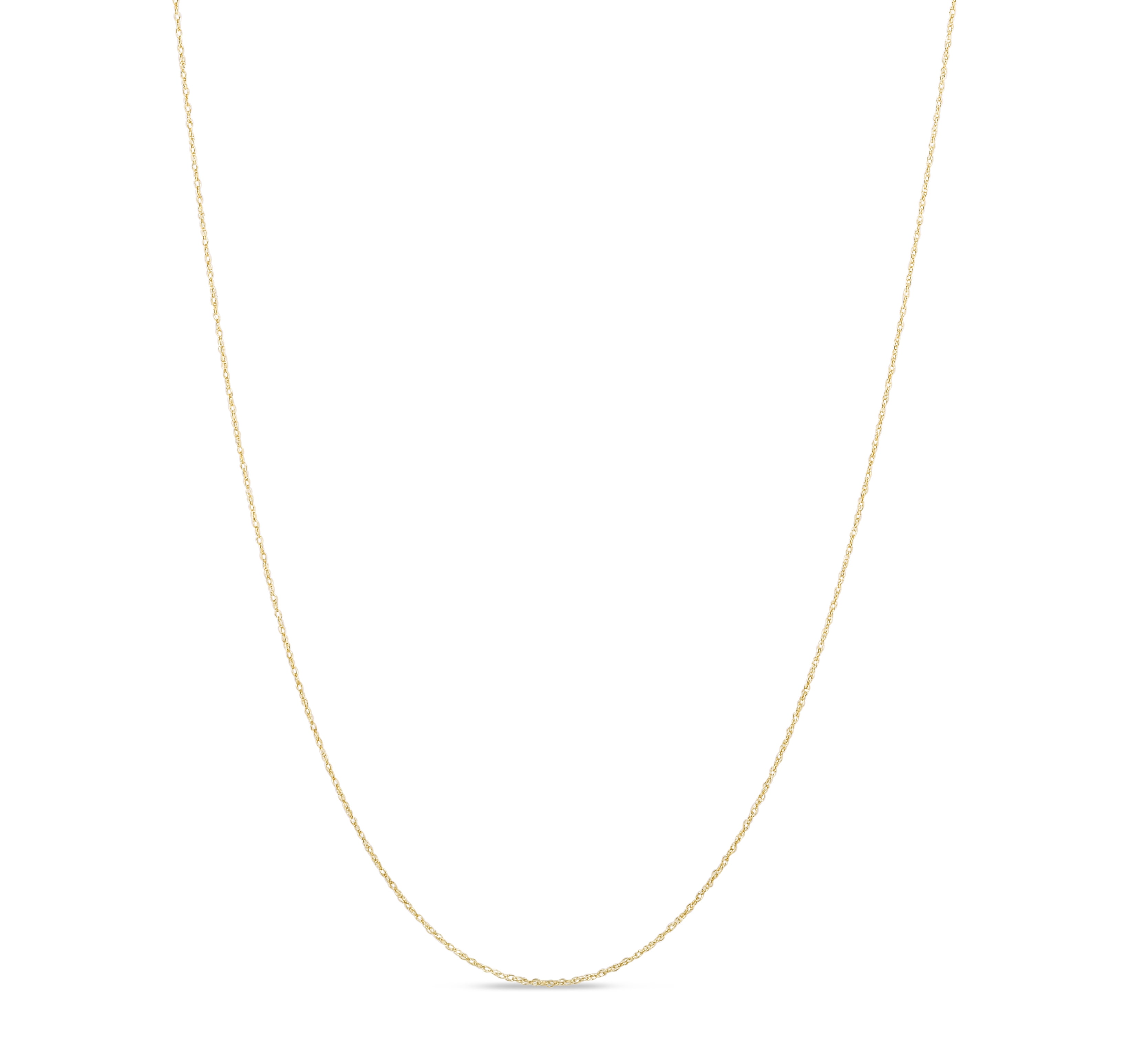 14, 16, 18, 20, 22, 24 or 30 inch Dainty Singapore Chain Necklace 14k Yellow Gold 0.85mm 