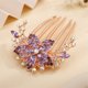 thumbnail image 4 of Accesorios para peinetas con diamantes de imitación y flores, 4 of 5