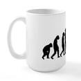thumbnail image 2 of CafePress - The Evolution Of Golf - 15 oz Ceramic Large White Novelty Mug, 2 of 6