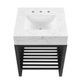 thumbnail image 5 of Modway Gridiron 24" Modern Style Metal Bathroom Vanity in White/Black, 5 of 9