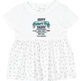 thumbnail image 3 of Inktastic Happy Father's Day Best Ever Girls Baby Dress, 3 of 5