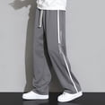 thumbnail image 2 of Youmylove Men's Joggers Sweatpants Open Bottom Straight Leg Loose Fit Running Athletic Pants Sweatpants Mens Casual Pants Loose Wide Leg Sweatpants, 2 of 5
