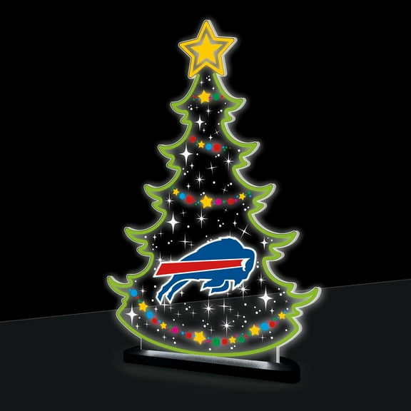 Buffalo Bills 10" LED Tabletop Christmas Tree Desklite Sign