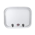 thumbnail image 3 of Leisure Coachworks RV Baggage Door 16" Wide X 12" High with Rounded Corners and Thumblocks for RV's- Compartment Access Storage Doors with Top Hinge- Camper Trailer Motor Home- White, 3 of 5