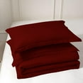 thumbnail image 3 of 1 Piece New Straight Line Pattern Comforter, 800 TC, 100% Egyptian Cotton, King/California King Size Burgundy Solid, 3 of 6