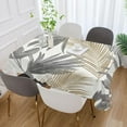 thumbnail image 5 of Tropical Palm Leaves Rectangle Tablecloth, Dust Proof Anti Wrinkle Wipeable Table Cloth Tabletop for of Dinner Kitchen Wedding Holiday Party 60"x120" Home Decor, 5 of 7