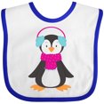 thumbnail image 3 of Inktastic Cute Penguin, Baby Penguin, Penguin with Scarf Boys or Girls Baby Bib, 3 of 4